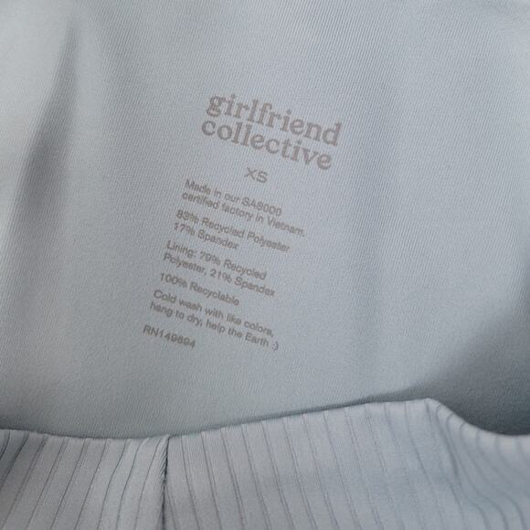 NWT Girlfriend Collective Ribbed High-Rise Legging in Mist Blue/ Gray Size XS - Picture 4 of 8